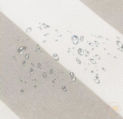 coussin de plage beige tissu deperlant