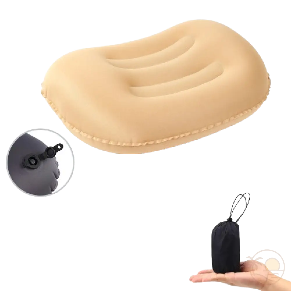 coussin de plage eponge beige recto verso