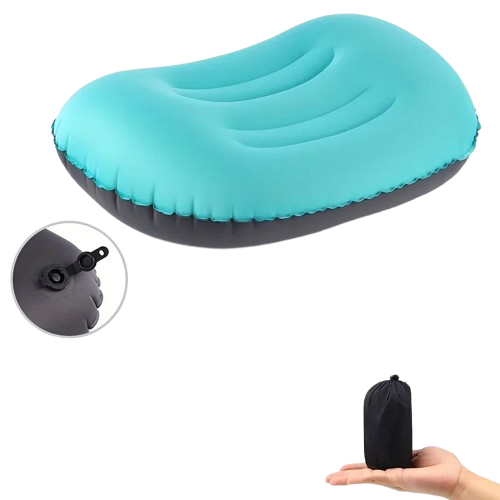 coussin de plage eponge bleu turquoise