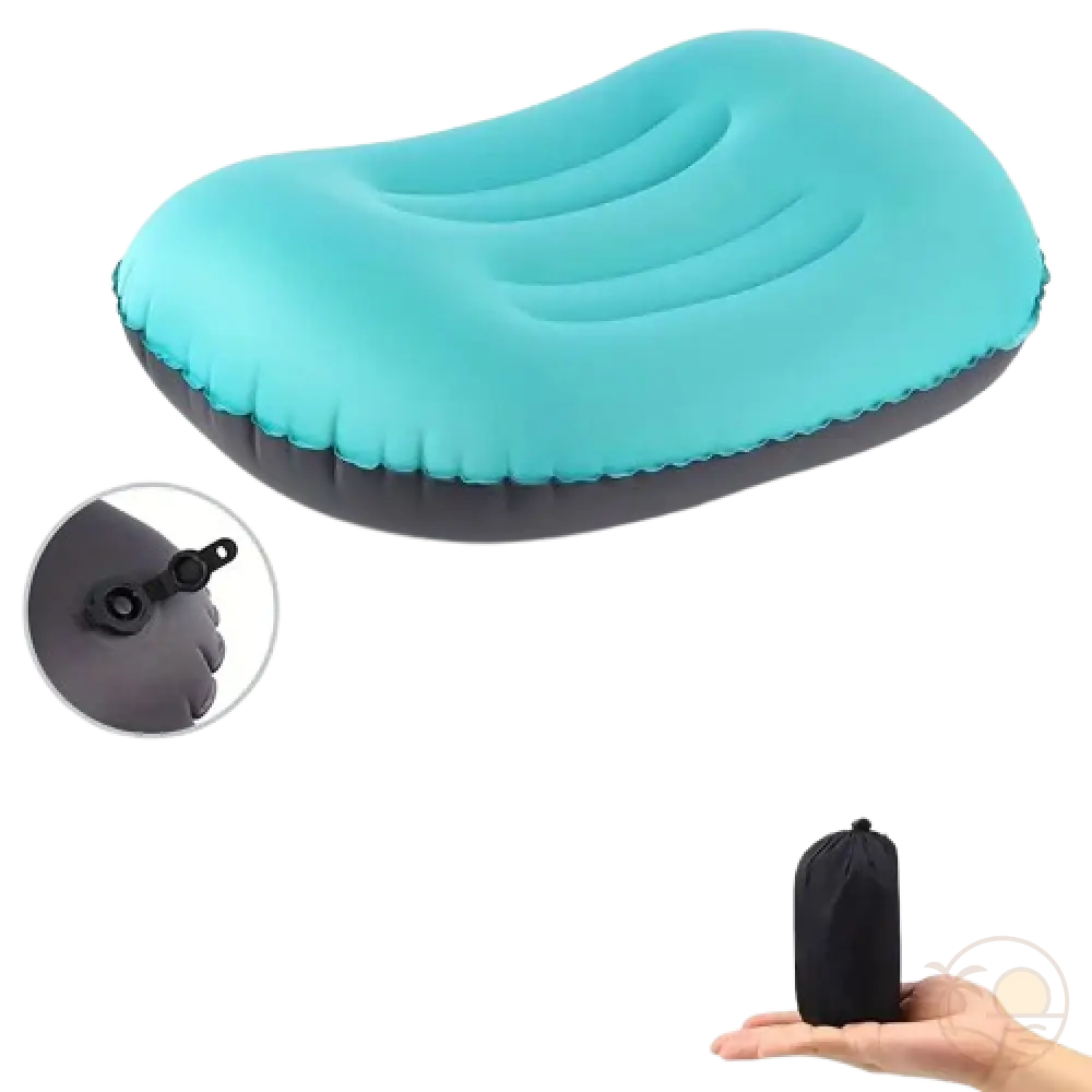 coussin de plage eponge bleu turquoise