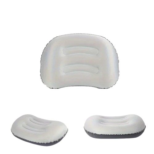 coussin de plage eponge gris face profil