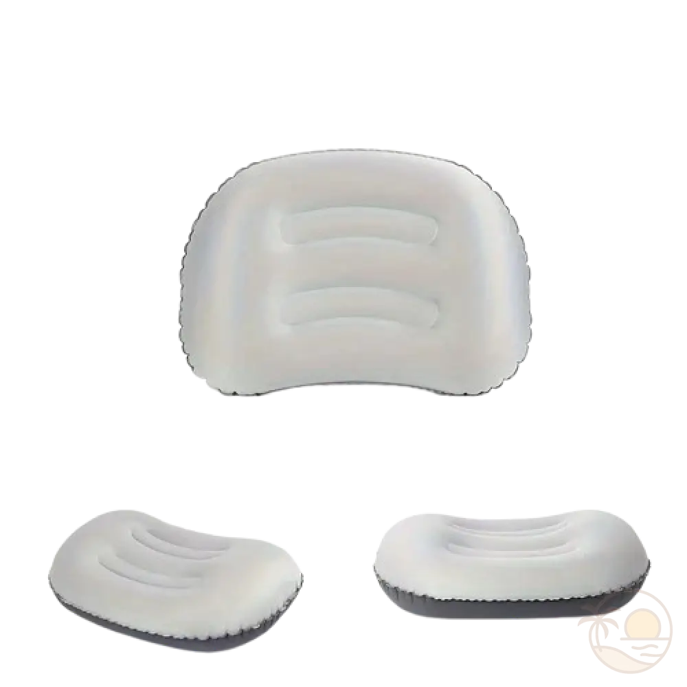 coussin de plage eponge gris face profil