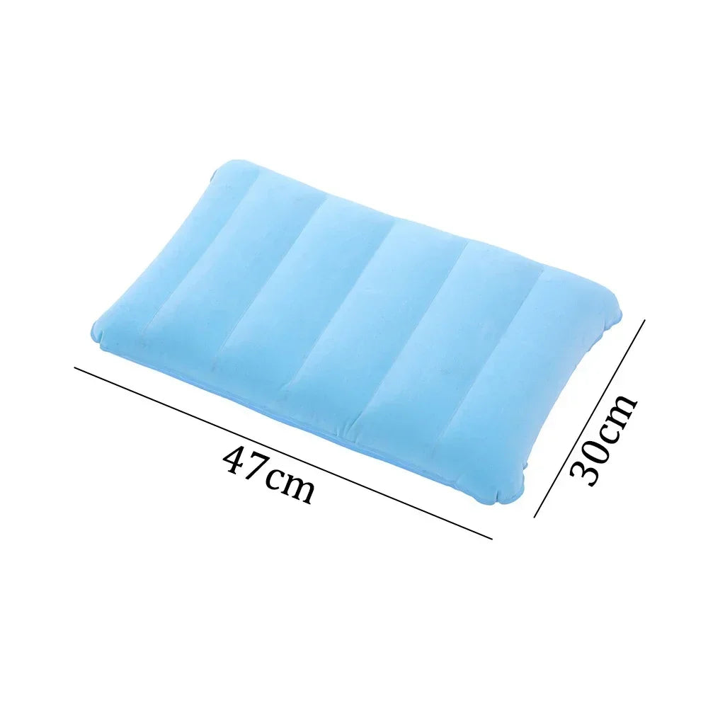 coussin de plage gonflable bleu clair
