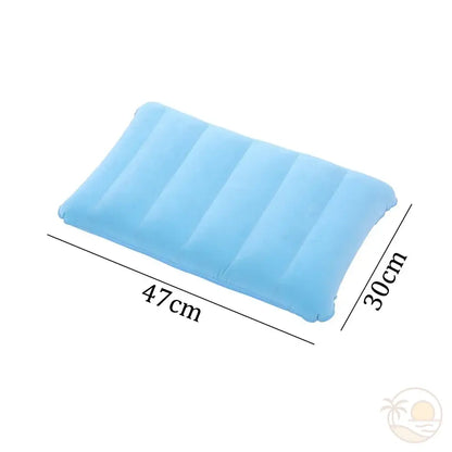 coussin de plage gonflable bleu clair