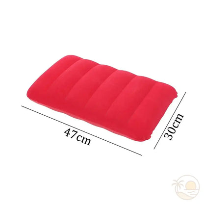 coussin de plage gonflable rouge