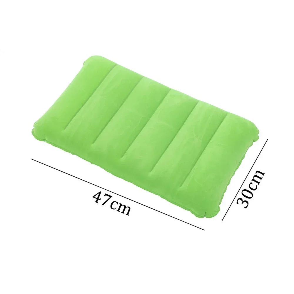 coussin de plage gonflable vert