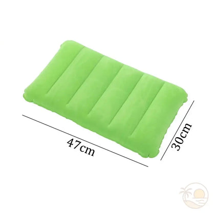 coussin de plage gonflable vert