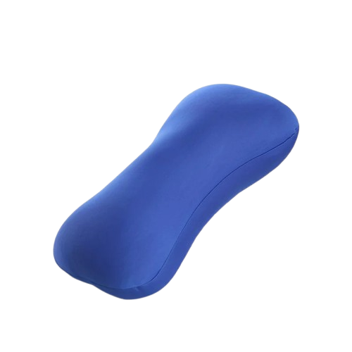 coussin de plage memoire de forme bleu