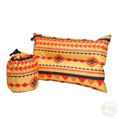 coussin de plage tissu orange