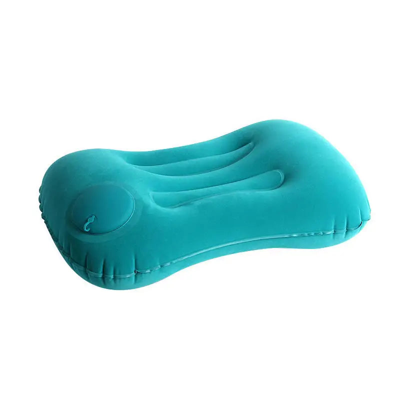 coussin gonflable de plage bleu