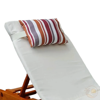 coussin pour chaise de plage rouge transat