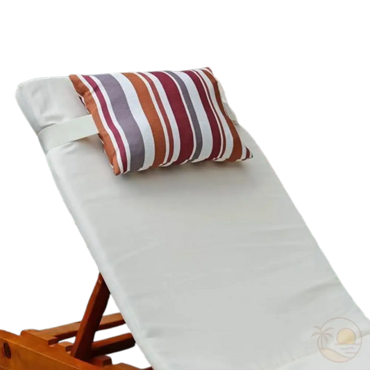 coussin pour chaise de plage rouge transat