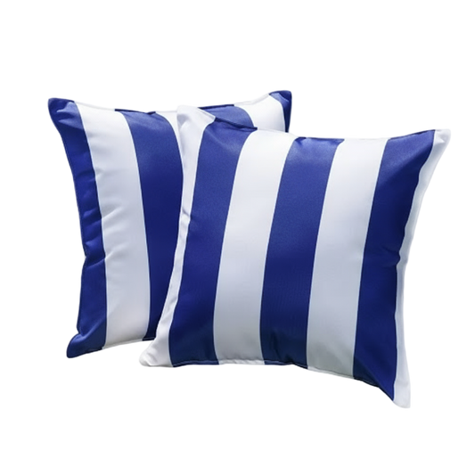 coussins de plage bleu