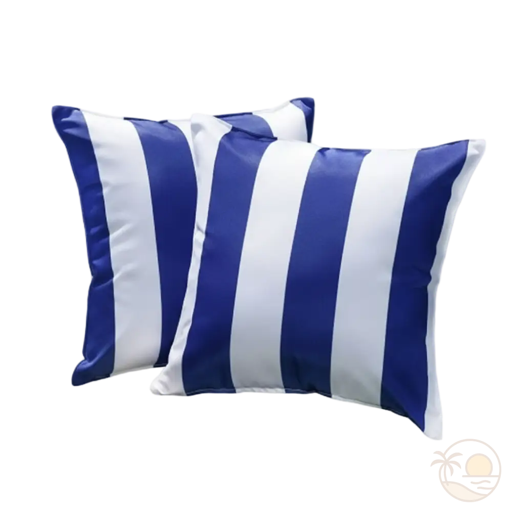 coussins de plage bleu