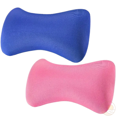 coussins de plage memoire de forme bleu rose