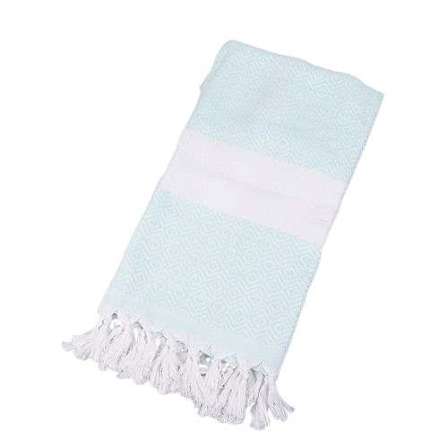 drap de plage fouta bleu clair