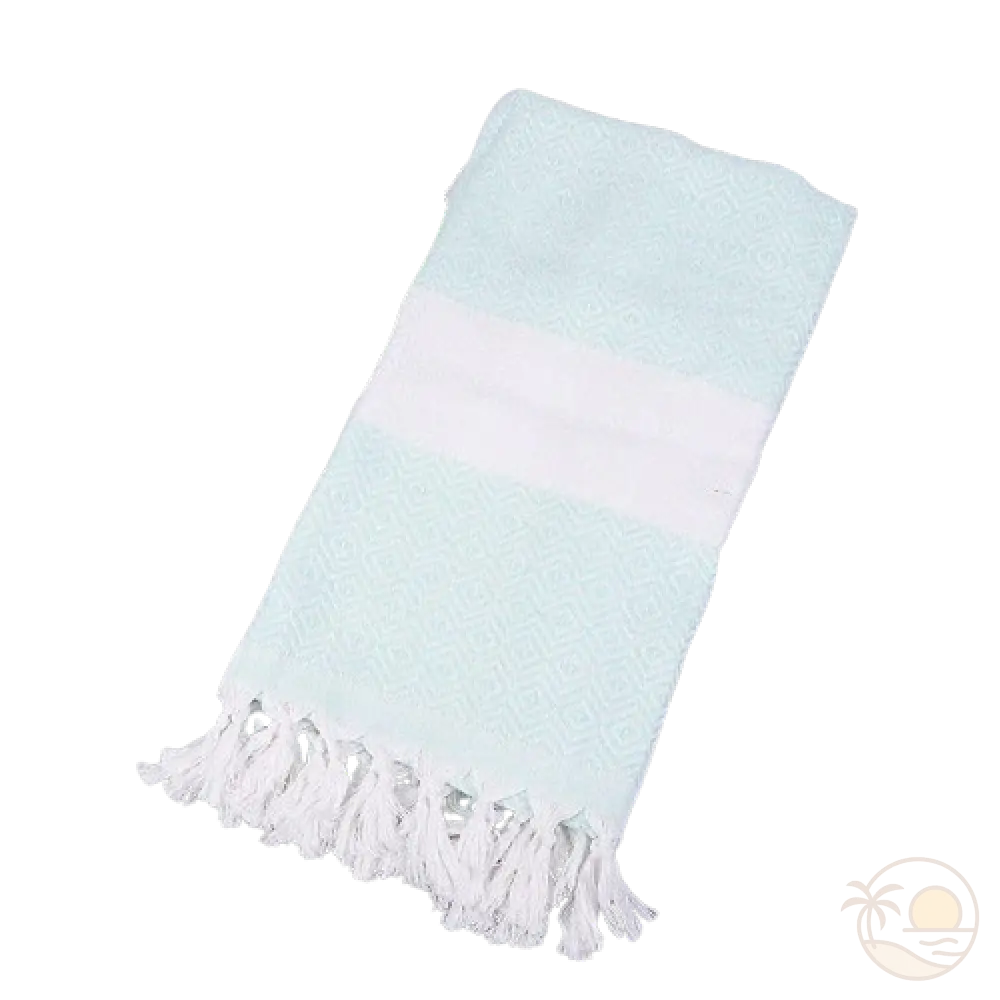 drap de plage fouta bleu clair