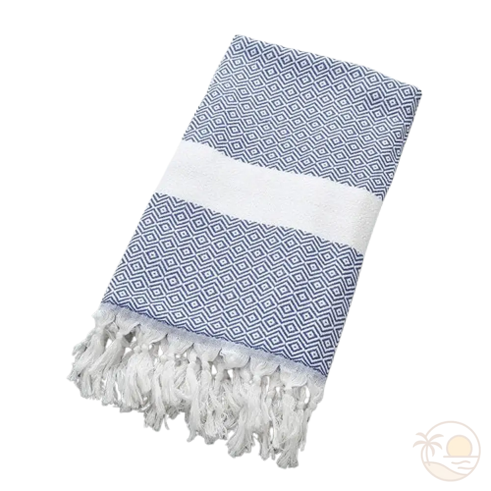 drap de plage fouta bleu marine