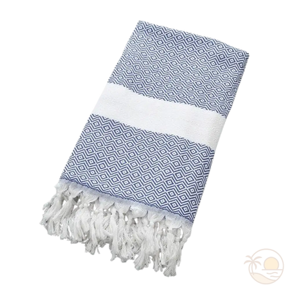 drap de plage fouta bleu marine