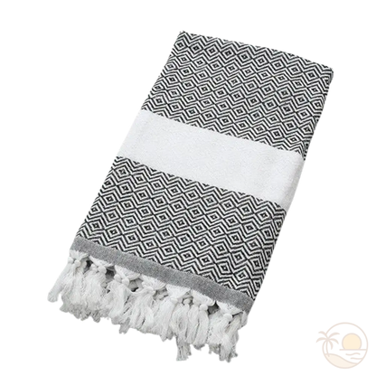 drap de plage fouta noir