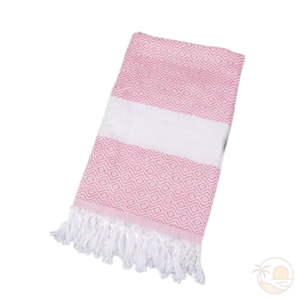 drap de plage fouta rose