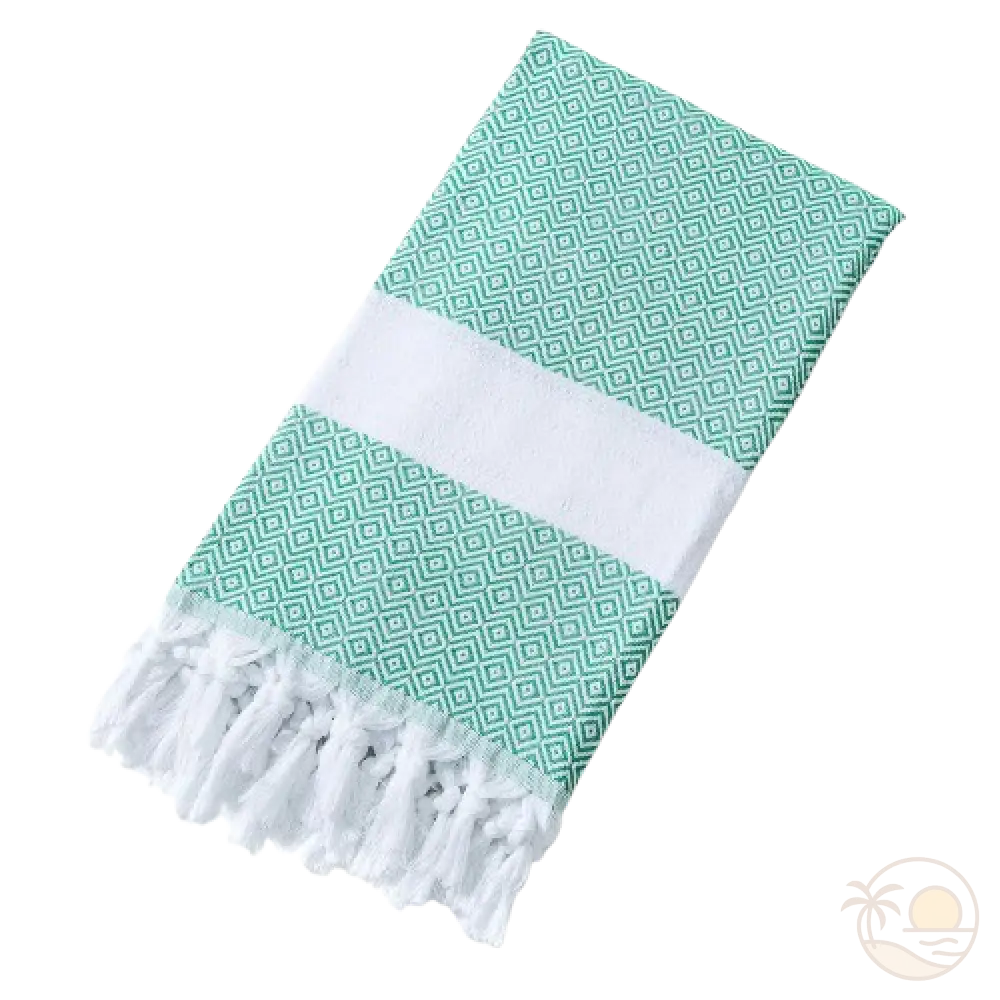 drap de plage fouta vert