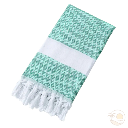 drap de plage fouta vert