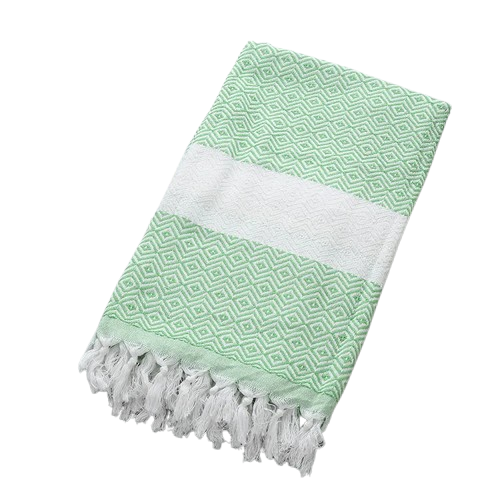 drap de plage fouta vert pomme