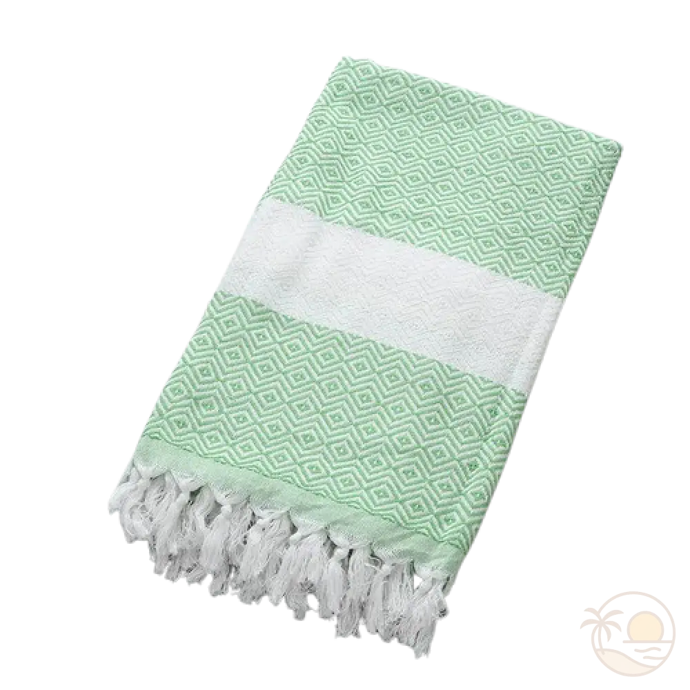 drap de plage fouta vert pomme