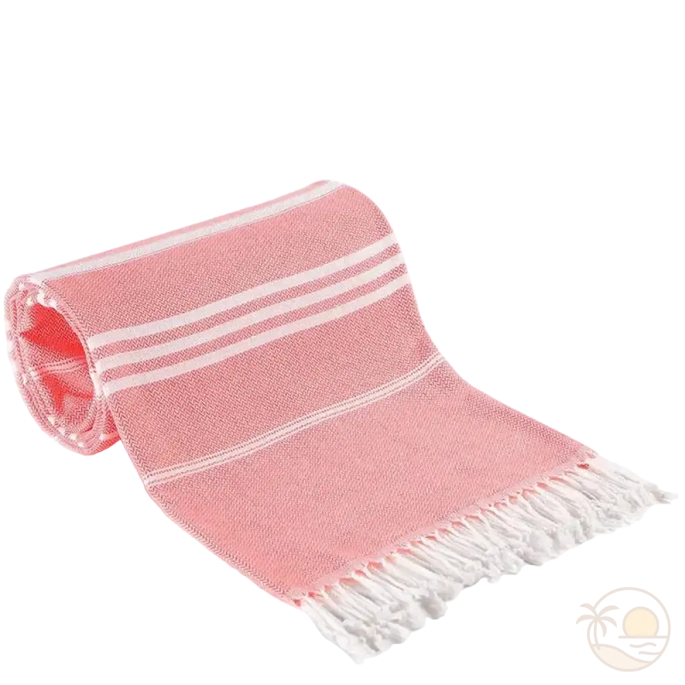 drap plage fouta rouge