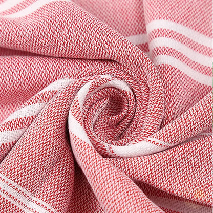 drap plage fouta rouge zoom tissu