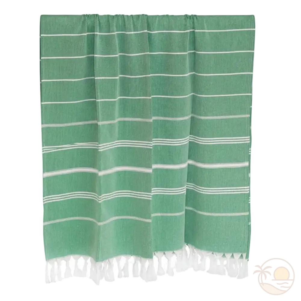 drap plage fouta vert suspendu