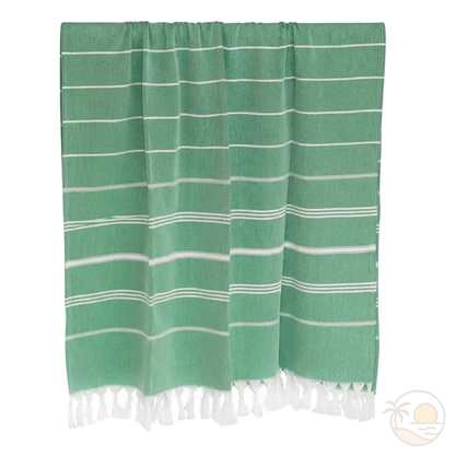 drap plage fouta vert suspendu