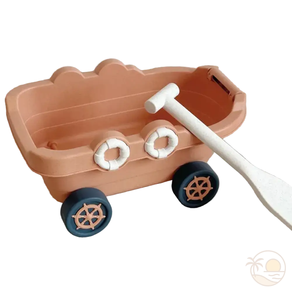 ensemble seau rateau pelle jeu de plage voiture amphibie