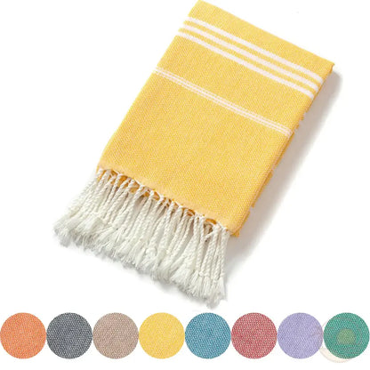 fouta de plage jaune couleurs