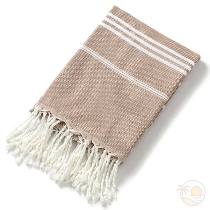 fouta de plage marron