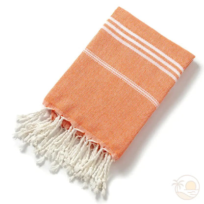 fouta de plage orange