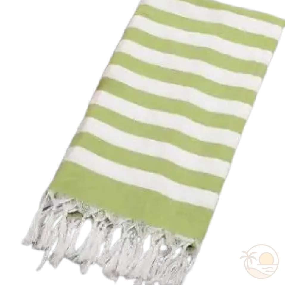 fouta drap de plage vert