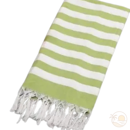 fouta drap de plage vert