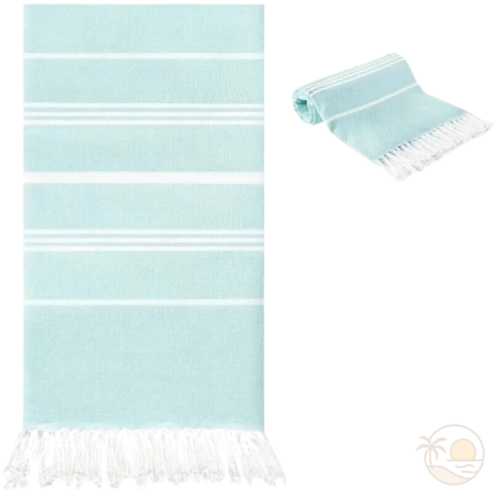 fouta plage ouverte pliee