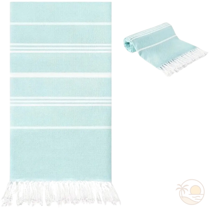 fouta plage ouverte pliee