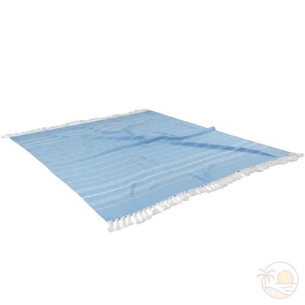 fouta plage xxl bleu