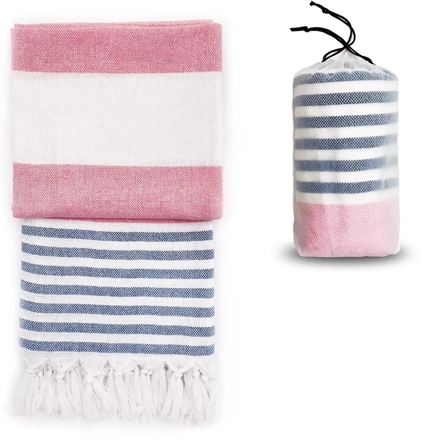 fouta pour la plage rose