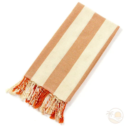 fouta serviette de plage orange