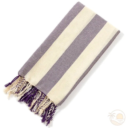 fouta serviette de plage violet