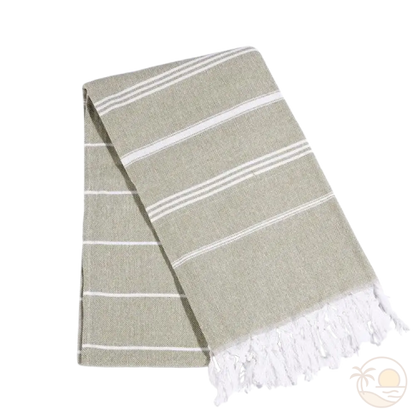 fouta serviette plage marron