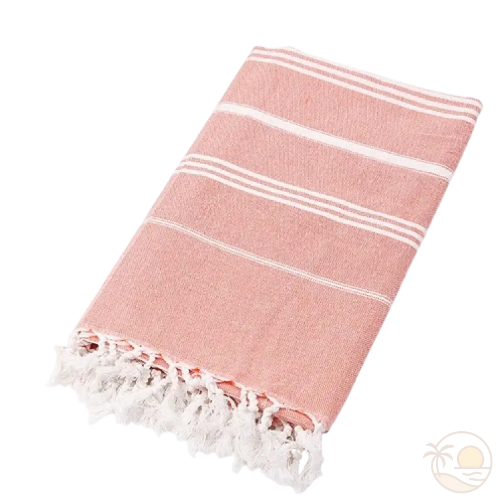 fouta serviette plage orange