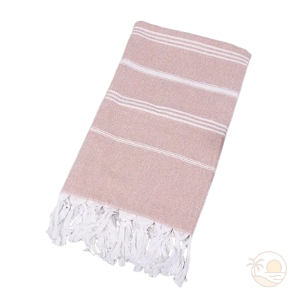 fouta serviette plage rose clair