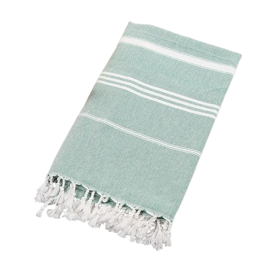 fouta serviette plage vert