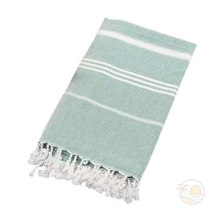 fouta serviette plage vert